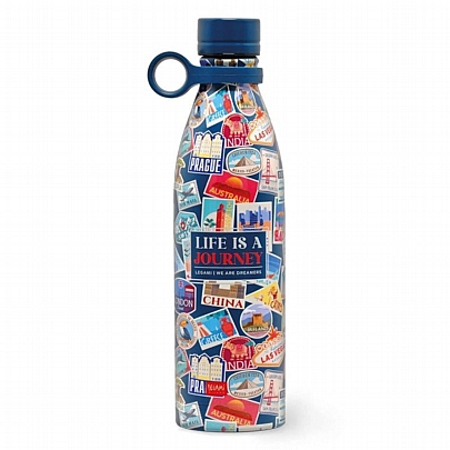 Θερμός από Ανοξείδωτο Ατσάλι - Travel Stickers (800ml) - Legami