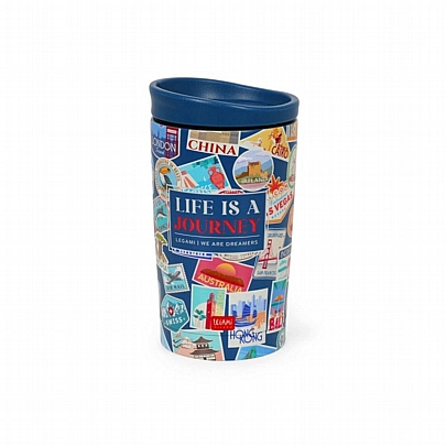 Κούπα-Θερμός από Ανοξείδωτο Ατσάλι - Travel Stickers (275ml) - Legami