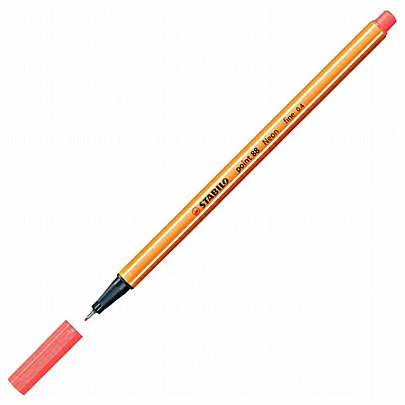 Στυλό μαρκαδοράκι - Neon Red (0.4mm) - Stabilo Point 88