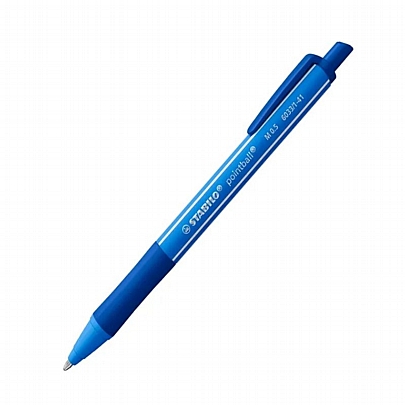 Στυλό Διαρκείας με Κουμπί - Μπλε (0.5mm) - Stabilo Pointball