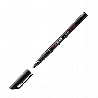 Mαρκαδόρος ανεξίτηλος - Μαύρο (S-0.4mm) - Stabilo OHPen Universal