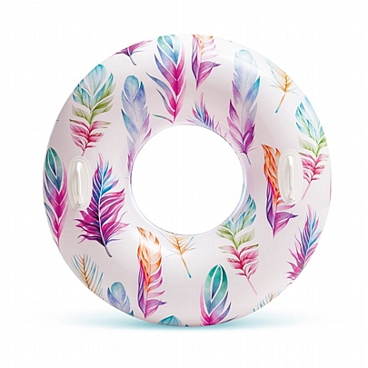 Φουσκωτή Σαμπρέλα - Colorful Feather Print (Ø 97εκ.) - Intex