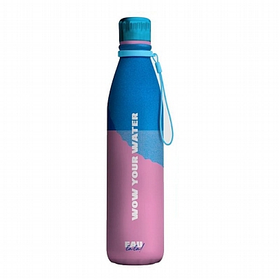 Θερμός από Ανοξείδωτο Ατσάλι - Blue, Light Blue & Pink (500ml) - Eau Lala