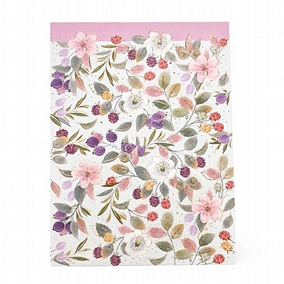 Σημειωματάριο με Dotted A5 - Pastel Botanical Floral Design (15x21) - Goldbuch