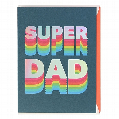 Ευχετήρια Κάρτα με Φάκελο - Super Dad (17.5x11.5) - ArteBene