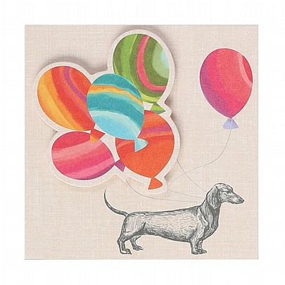 Ευχετήρια Κάρτα με Φάκελο - Balloon Dog (7.8x7.8) - ArteBene