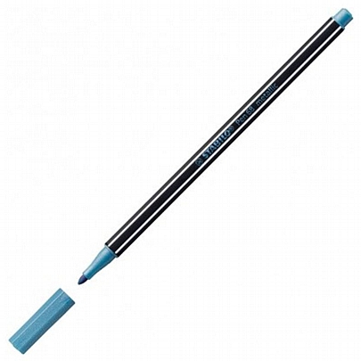 Μαρκαδοράκι Λεπτής Γραφής - Metallic Blue (1.4mm) - Stabilo Pen 68