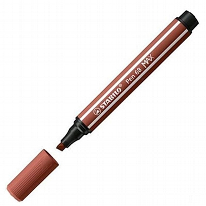 Μαρκαδοράκι Χοντρής Γραφής - Brown (1-5mm) - Stabilo Pen 68 Max