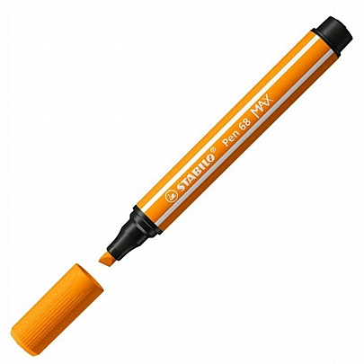 Μαρκαδοράκι Χοντρής Γραφής - Orange (1-5mm) - Stabilo Pen 68 Max