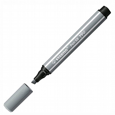 Μαρκαδοράκι Χοντρής Γραφής - Cold Grey (1-5mm) - Stabilo Pen 68 Max