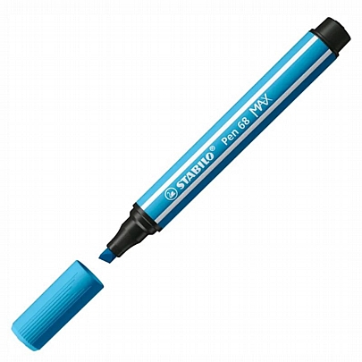 Μαρκαδοράκι Χοντρής Γραφής - Azure (1-5mm) - Stabilo Pen 68 Max