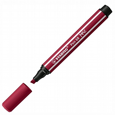 Μαρκαδοράκι Χοντρής Γραφής - Bordeaux (1-5mm) - Stabilo Pen 68 Max