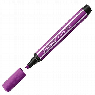 Μαρκαδοράκι Χοντρής Γραφής - Lilac (1-5mm) - Stabilo Pen 68 Max