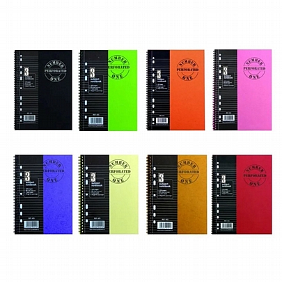 Τετράδιο Περφορέ σπιράλ Α4 - 3 θέματα Number One Perforated (120Φ.) - A&G