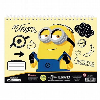 Μπλοκ ζωγραφικής Σπιράλ A4 - Minios Banana (30Φ.) - Diakakis Μπλοκ ζωγραφικής Σπιράλ A4 - Minios Banana (30Φ.) - Diakakis