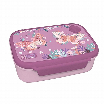 Φαγητοδοχείο Πλαστικό - Butterflies Lilac (800ml) - Must