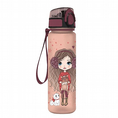 Παγούρι Πλαστικό - Girl with Cat (670ml) - Must