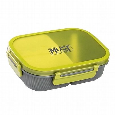 Φαγητοδοχείο Πλαστικό με Κουτάλι - Light Green (1100ml) - Must