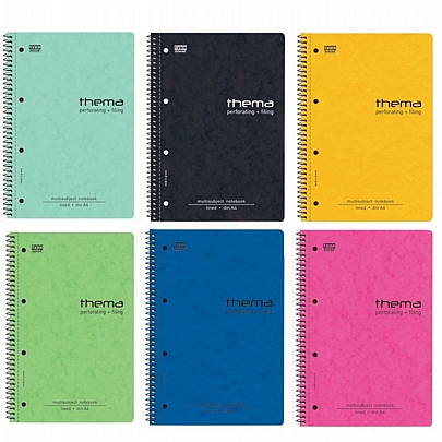 Τετράδιο Σπιράλ με Τρύπες Α4 - 4 θέματα Thema (120Φ.) - Typotrust