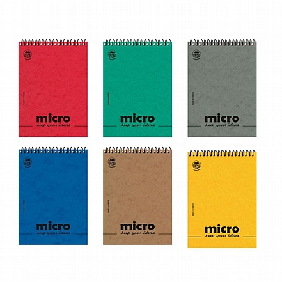 Μπλοκ Σημειώσεων Ριγέ Σπιράλ 8.5x11.8 - 2 θέματα Micro (Νο2/80Φ.) - Typotrust