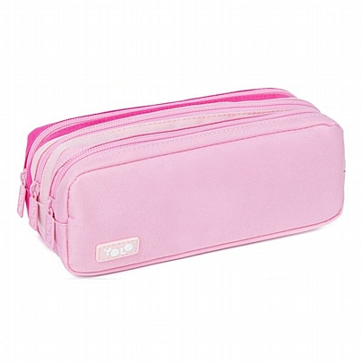 Κασετίνα (3 Θήκες) - Pink, Light Pink & Rose - Yolo