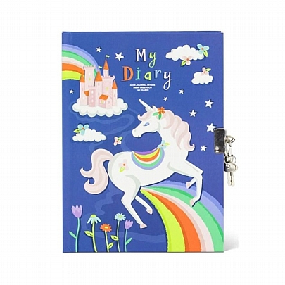 Μυστικό Σημειωματάριο με Κλειδαριά - Unicorn (15x21.5) - Tiger Tribe