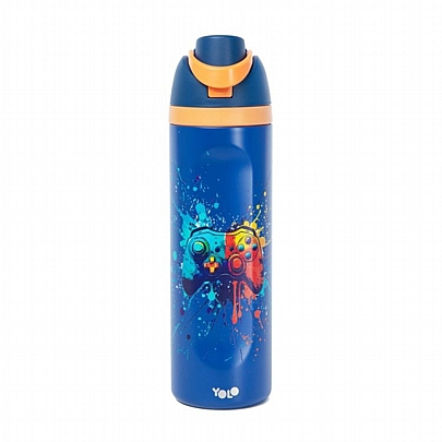 Θερμός Μεταλλικό 2 σε 1 - Blue Gaming (700ml) - Yolo