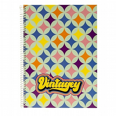 Τετράδιο Σπιράλ A4 - 1 θέμα Vintagey Sparks (80Φ.) - Ancor