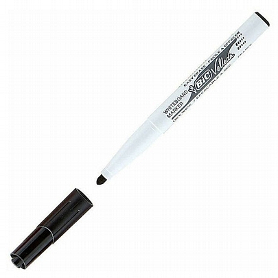 Λεπτός Μαρκαδόρος Ασπροπίνακα - Μαύρος (1.4mm) - Bic Velleda