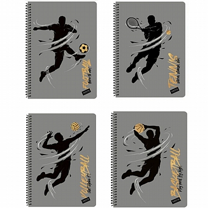 Τετράδιο Σπιράλ Β5 - 2 θέματα Sports (60Φ.) - Tettris