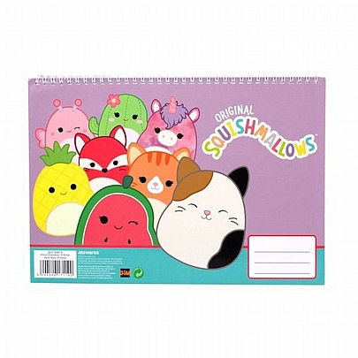 Μπλοκ Ζωγραφικής Σπιράλ A4 - Squishmallows (30Φ.) - Gim