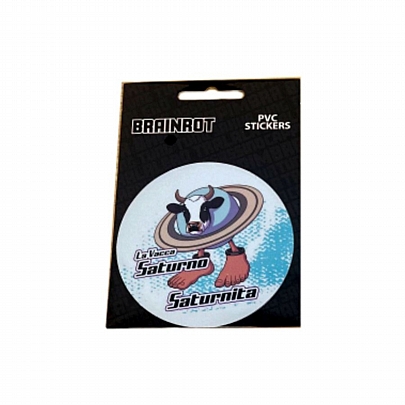 Αυτοκόλλητα PVC Brainrot - Saturnita (2τμχ.) - Gim