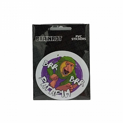 Αυτοκόλλητα PVC Brainrot - Brr Brr Patapim (2τμχ.) - Gim