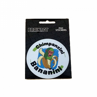 Αυτοκόλλητα PVC Brainrot - Chimpanzini Bananini (2τμχ.) - Gim