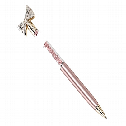 Στυλό Διαρκείας με Bow Pink Cherry Blossom - Μπλε (1.0mm) - Funky Fish
