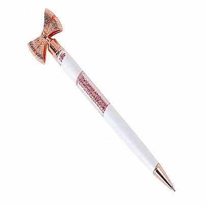 Στυλό Διαρκείας με Bow White Cherry Blossom - Μπλε (1.0mm) - Funky Fish
