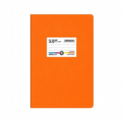 Τετράδιο Ριγέ A5 - Ex-color Πορτοκαλί (40Φ./80gr) - Salkopaper