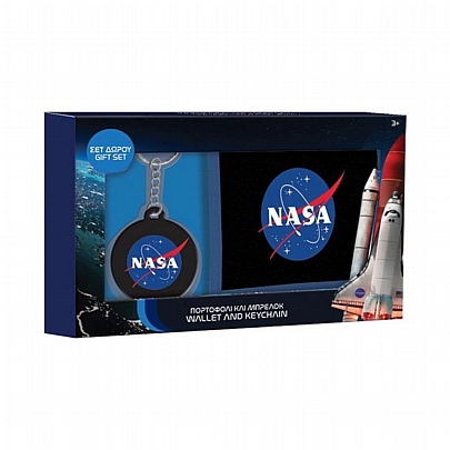 Σετ Δώρου με Πορτοφολάκι & Μπρελόκ - Nasa - Must