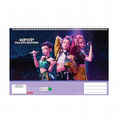 Μπλοκ Ζωγραφικής Σπιράλ A4 - K-Pop Huntrix (30Φ.) - Safta