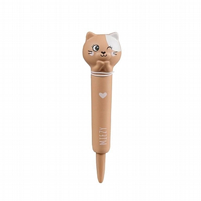 Στυλό Gel Squishy Miezy The Cat - Μπλε (0.5mm) - Lulubug