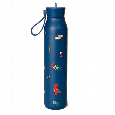 Παγούρι-Θερμός από Ανοξείδωτο Χάλυβα - Blue Dino (500ml) - Citron