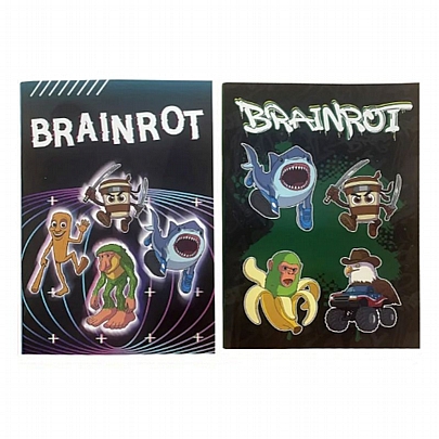 Τετράδιο Ριγέ Β5 - Toikido Brainrot (40Φ./70gr) - Gim