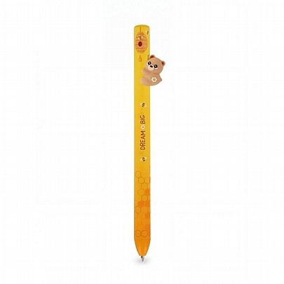 Στυλό Διαρκείας με Κουμπί Free Hugs Teddy Bear - Κόκκινο (1.0mm) - Legami