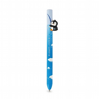 Στυλό Διαρκείας με Κουμπί Free Hugs Penguin - Μπλε (1.0mm) - Legami