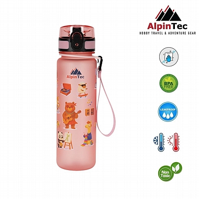 Παγούρι Πλαστικό - Hobby Animals (500ml) - AlpinPro