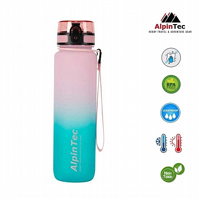 Παγούρι Πλαστικό - Pink & Ciel (1000ml) - AlpinPro
