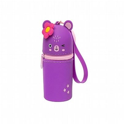 Κασετίνα Σιλικόνης με 6 Mini Gel Στύλο - Bear - Moses