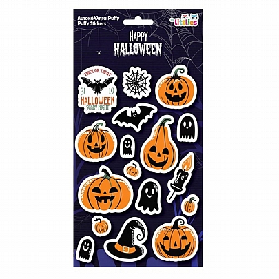 Αυτοκόλλητα Puffy - Trick or Treat Halloween Scary Night (17τμχ.) - The Littlies
