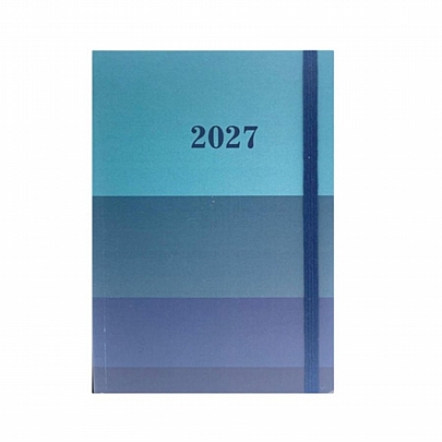 Ημερήσιο Ημερολόγιο με Λάστιχο Stripes 2027 - Blue (14x21) - Must