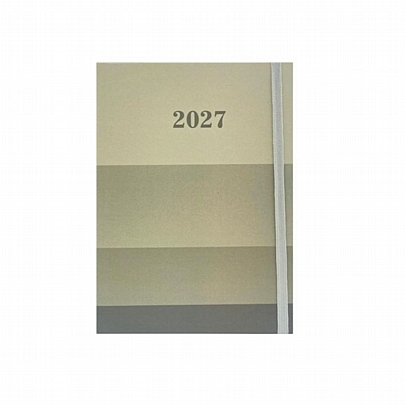Ημερήσιο Ημερολόγιο με Λάστιχο Stripes 2027 - Khaki Green (12x17) - Must